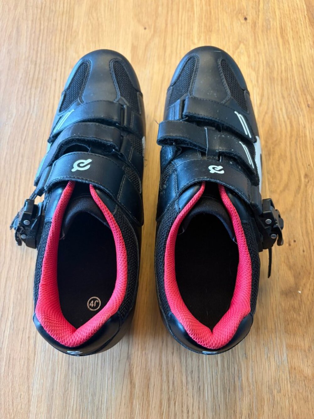 Peloton Cycling Shoes Black Red Size 46 (Men's US 12) Indoor Spin Bike